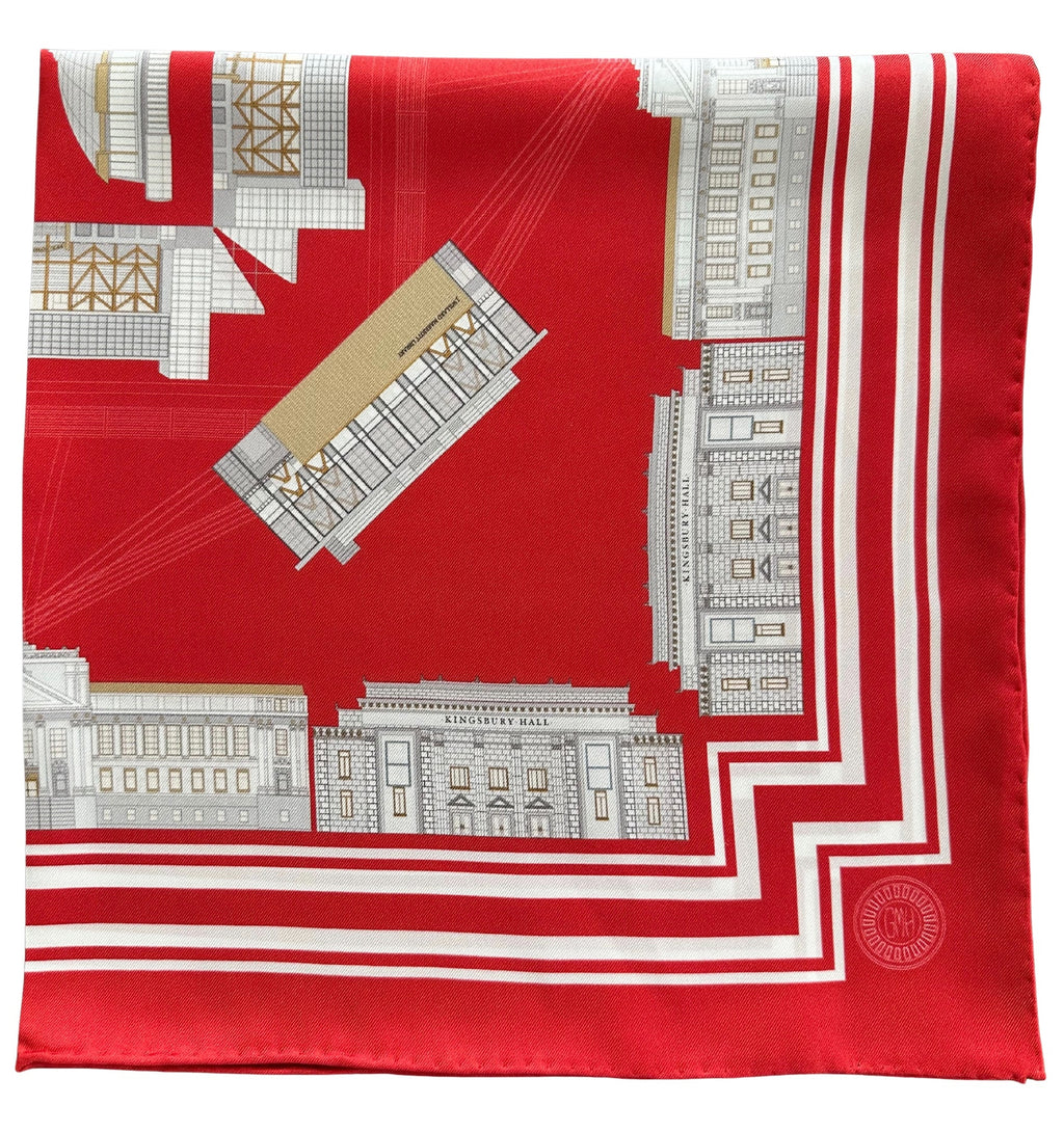 The Crimson Scarf 35.5" Square