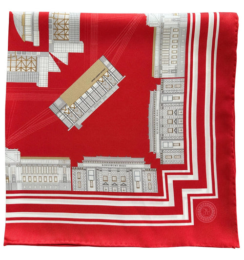 The Crimson Scarf 35.5" Square